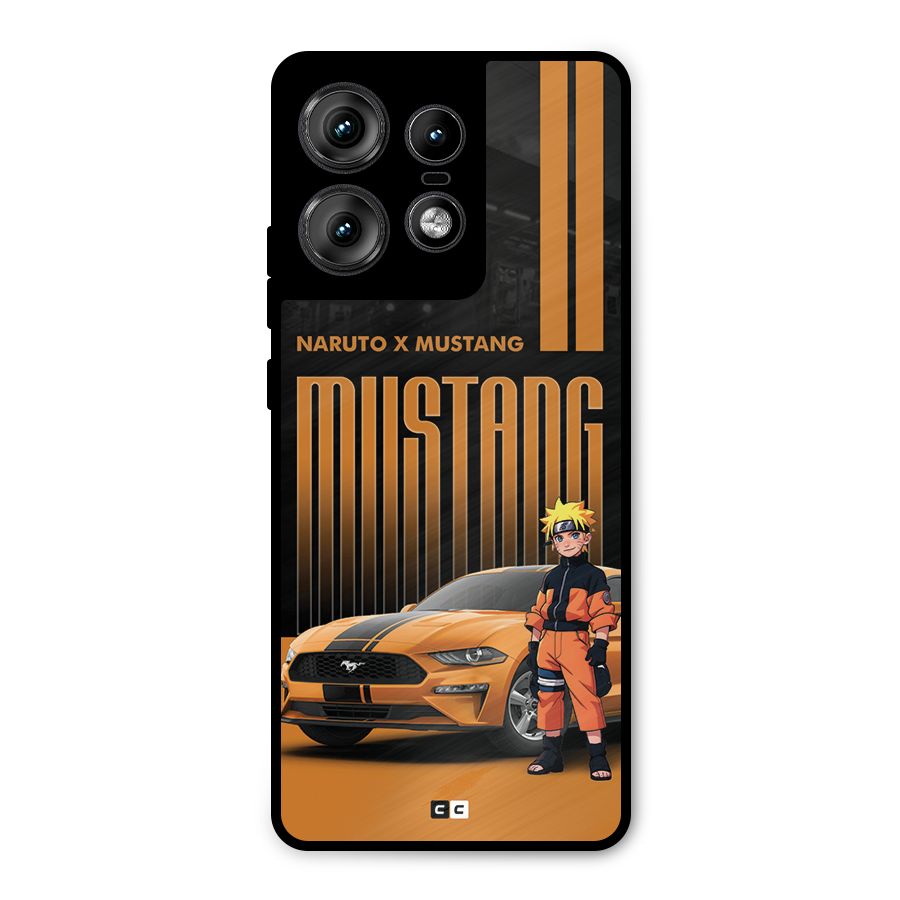 Vintage Car Boy Metal Back Case for Motorola Edge 50 Pro