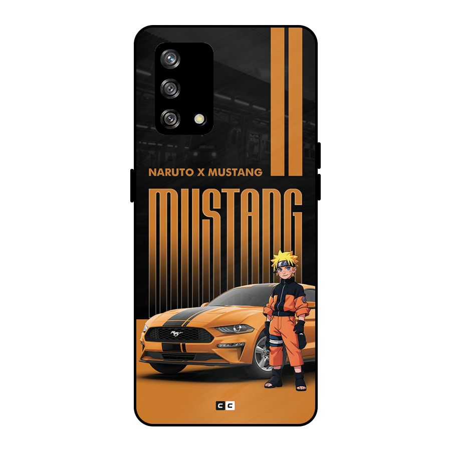 Vintage Car Boy Metal Back Case for Oppo F19
