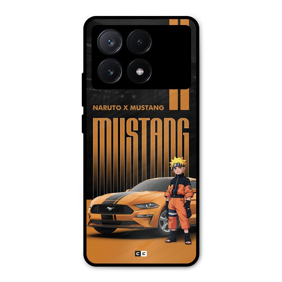 Vintage Car Boy Metal Back Case for Poco X6 Pro