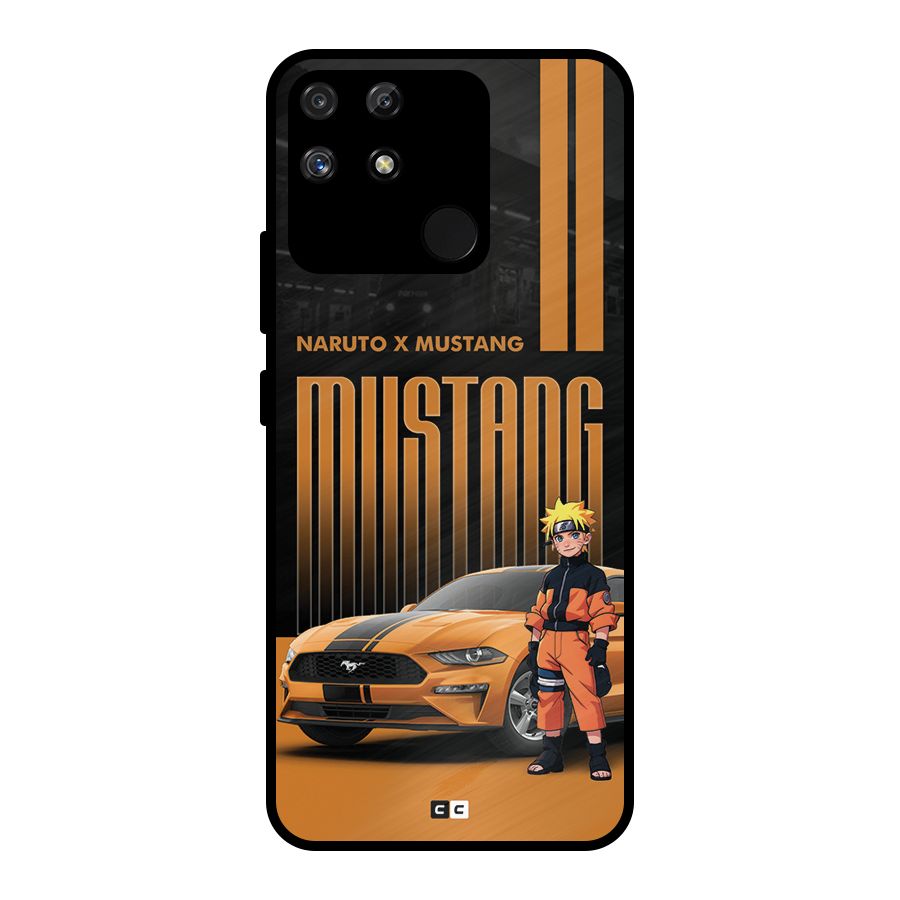 Vintage Car Boy Metal Back Case for Realme Narzo 50A