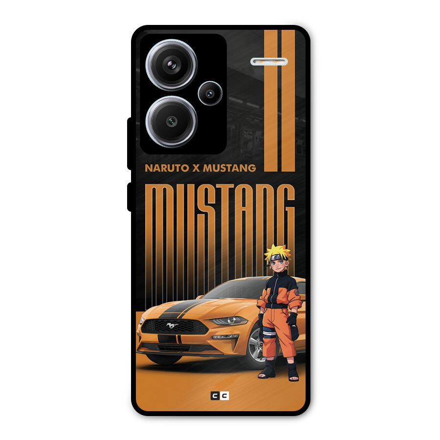 Vintage Car Boy Metal Back Case for Redmi Note 13 Pro Plus