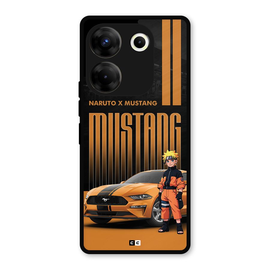 Vintage Car Boy Metal Back Case for Tecno Camon 20