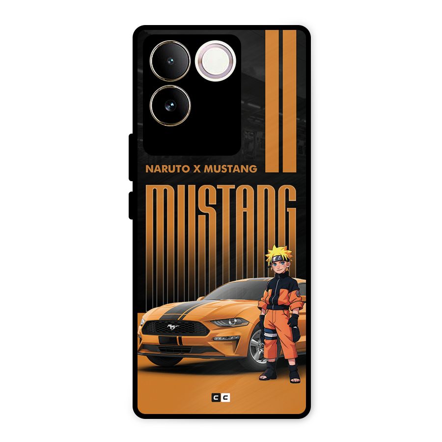 Vintage Car Boy Metal Back Case for Vivo T2 Pro