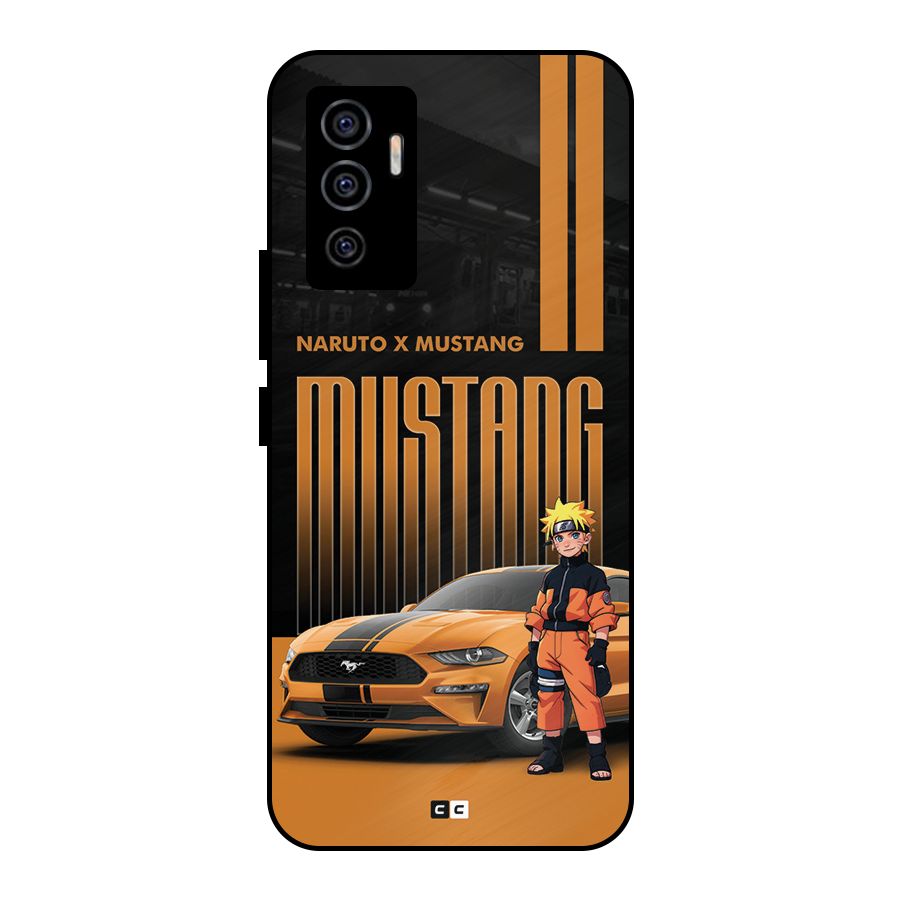 Vintage Car Boy Metal Back Case for Vivo V23e