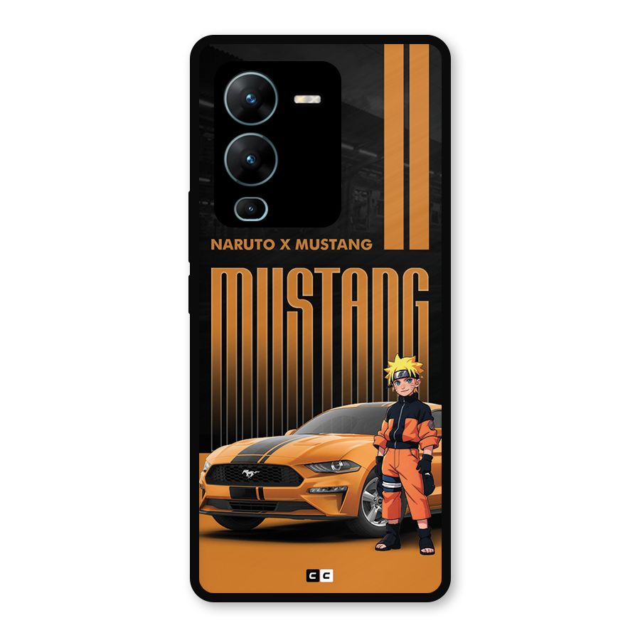 Vintage Car Boy Metal Back Case for Vivo V25 Pro