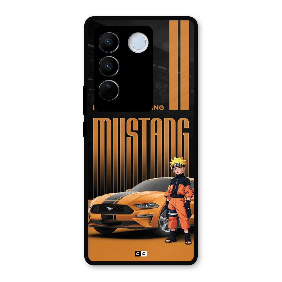 Vintage Car Boy Metal Back Case for Vivo V27 Pro