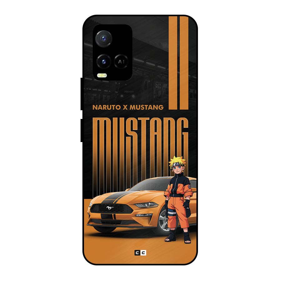 Vintage Car Boy Metal Back Case for Vivo Y33s