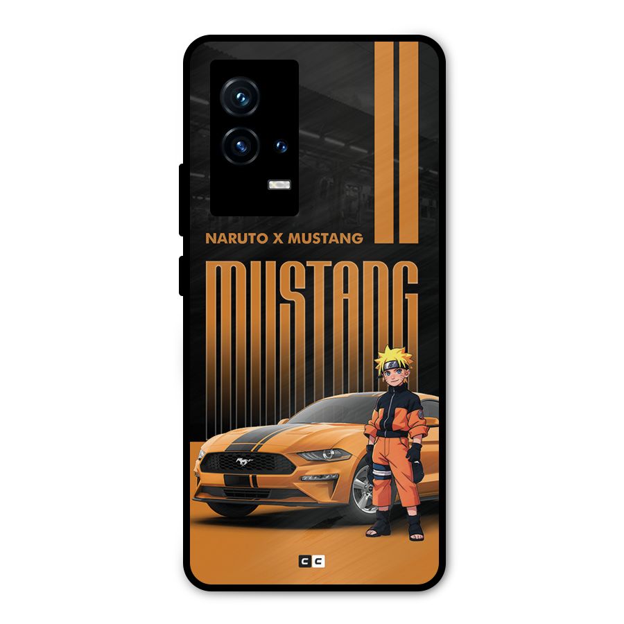 Vintage Car Boy Metal Back Case for iQOO 9 5G