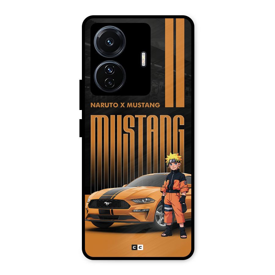 Vintage Car Boy Metal Back Case for iQOO Z6
