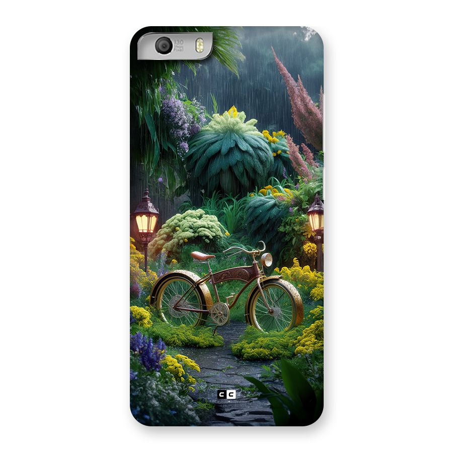 Vintage Cycle In Garden Back Case for Canvas Knight 2