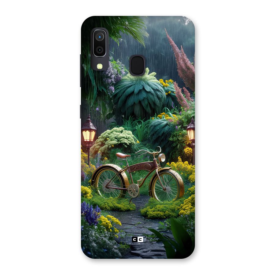 Vintage Cycle In Garden Back Case for Galaxy A30