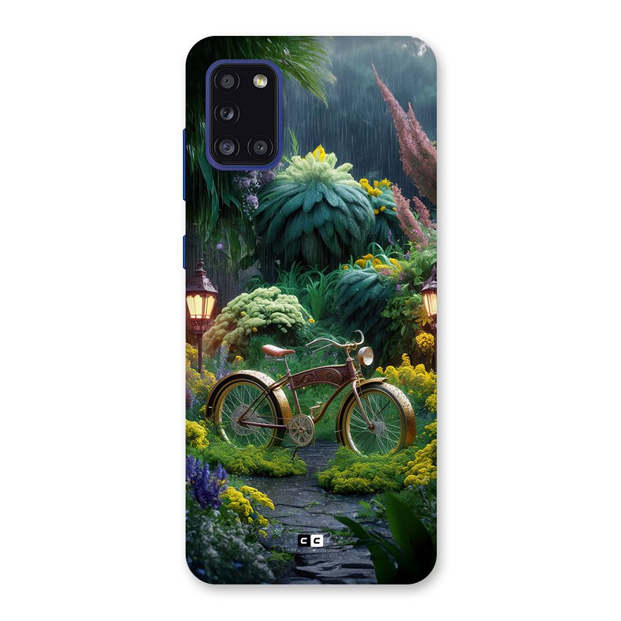 Vintage Cycle In Garden Back Case for Galaxy A31