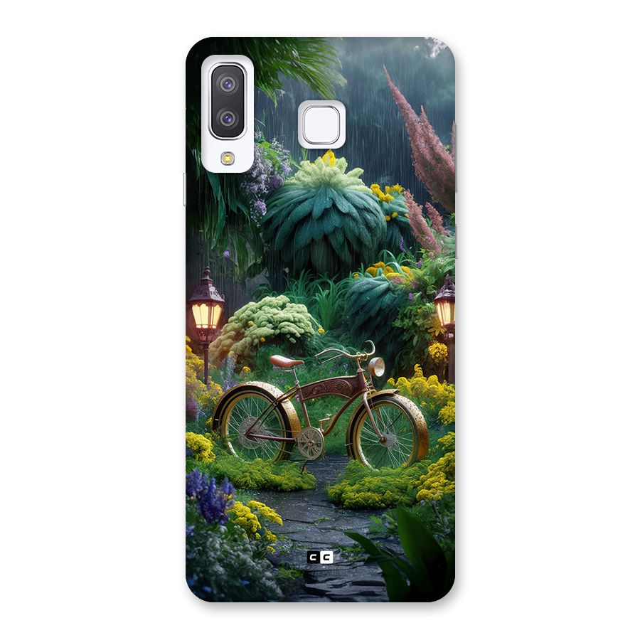 Vintage Cycle In Garden Back Case for Galaxy A8 Star