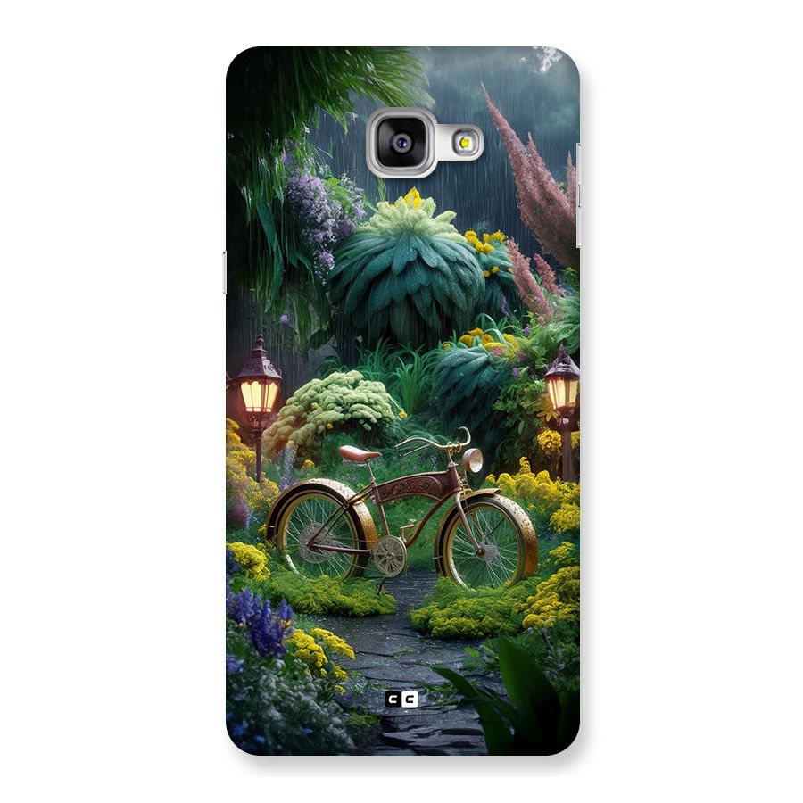 Vintage Cycle In Garden Back Case for Galaxy A9