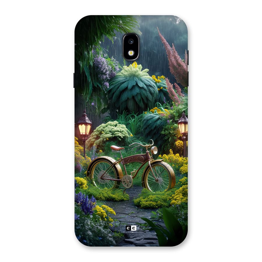 Vintage Cycle In Garden Back Case for Galaxy J7 Pro