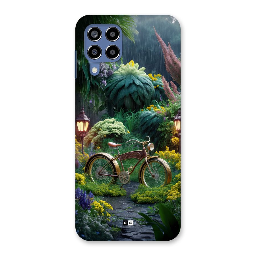 Vintage Cycle In Garden Back Case for Galaxy M53 5G