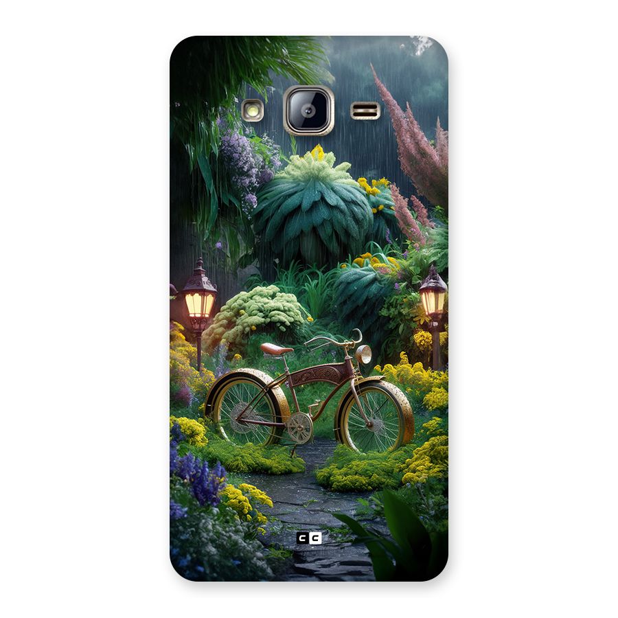 Vintage Cycle In Garden Back Case for Galaxy On5