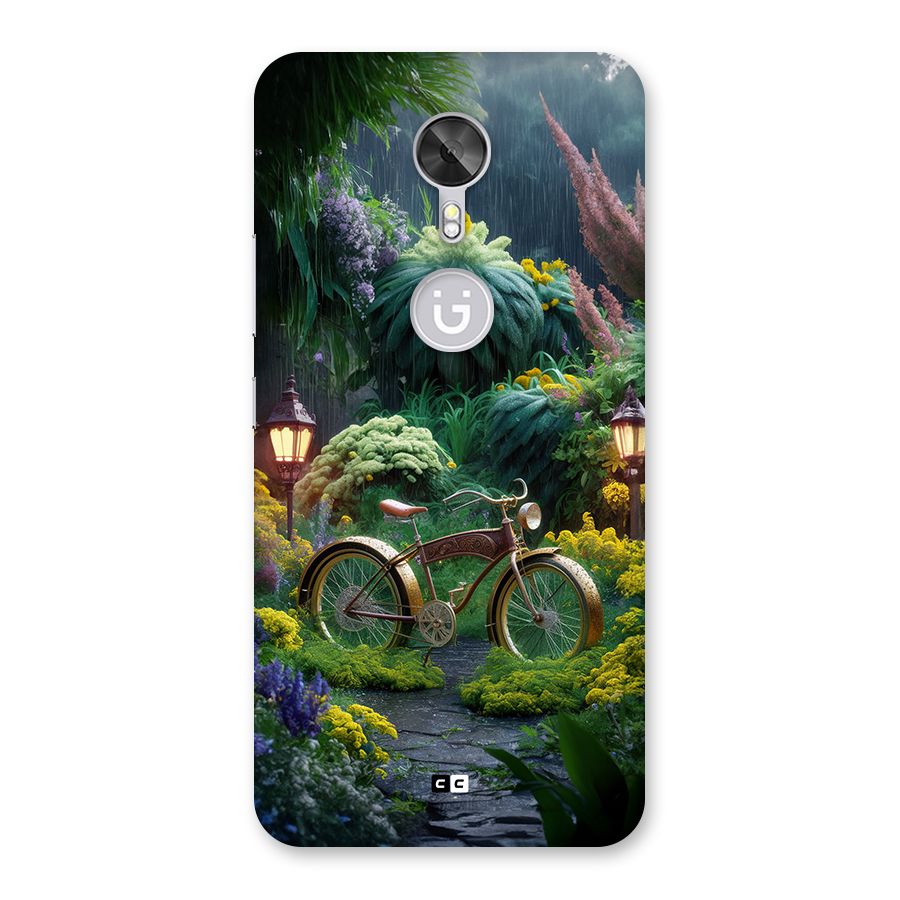 Vintage Cycle In Garden Back Case for Gionee A1