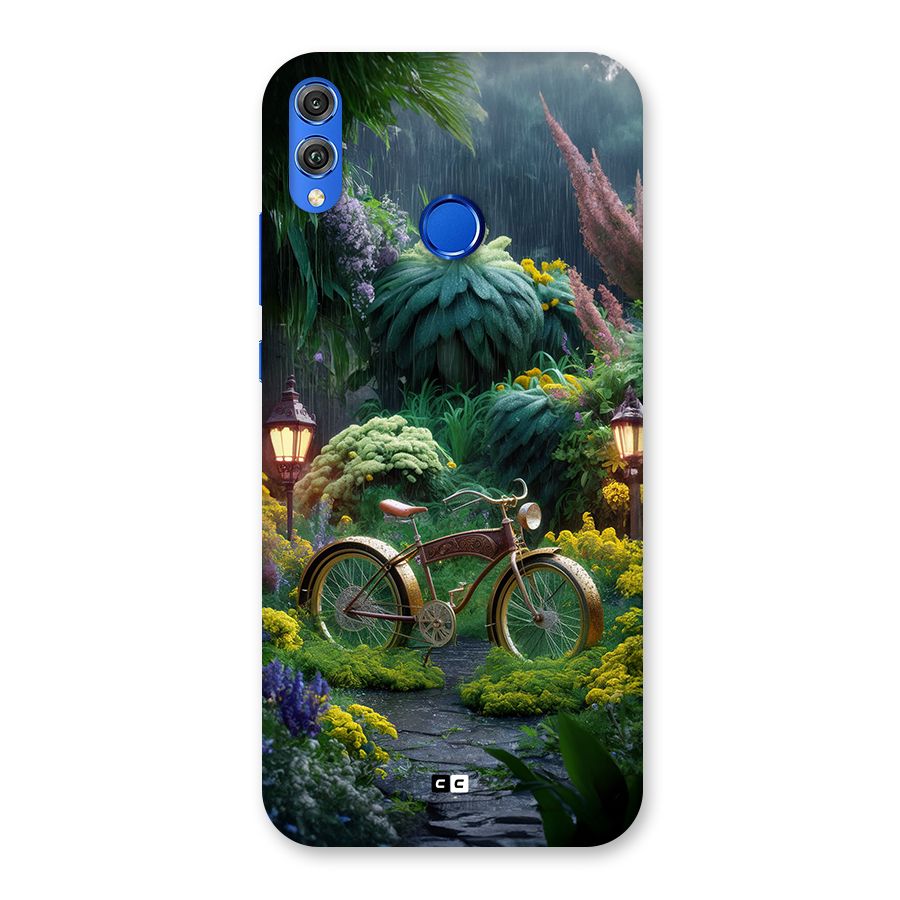 Vintage Cycle In Garden Back Case for Honor 8X