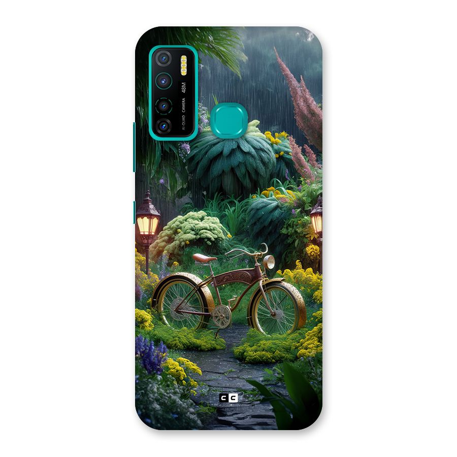 Vintage Cycle In Garden Back Case for Infinix Hot 9 Pro