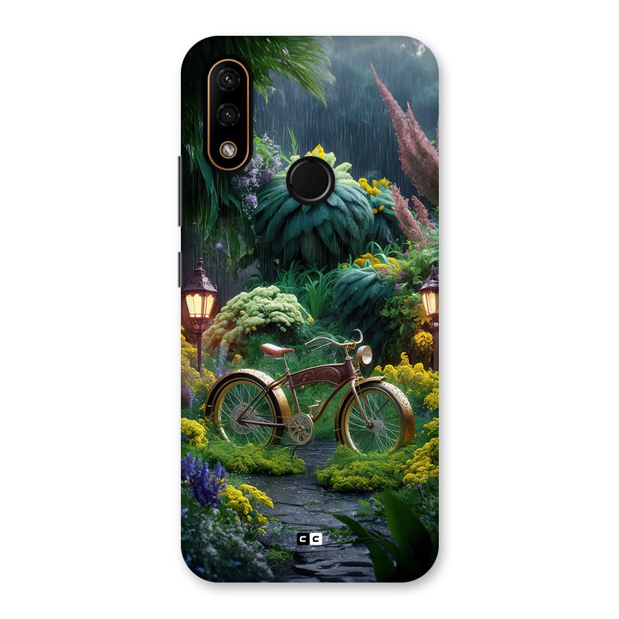 Vintage Cycle In Garden Back Case for Lenovo A6 Note