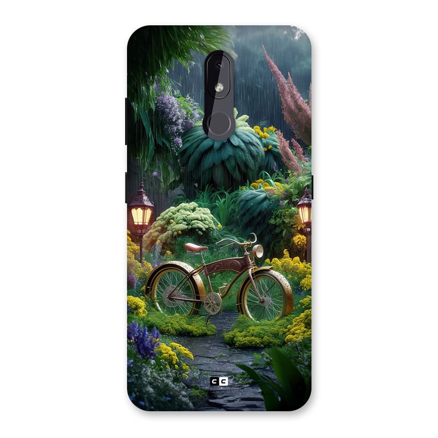 Vintage Cycle In Garden Back Case for Nokia 3.2