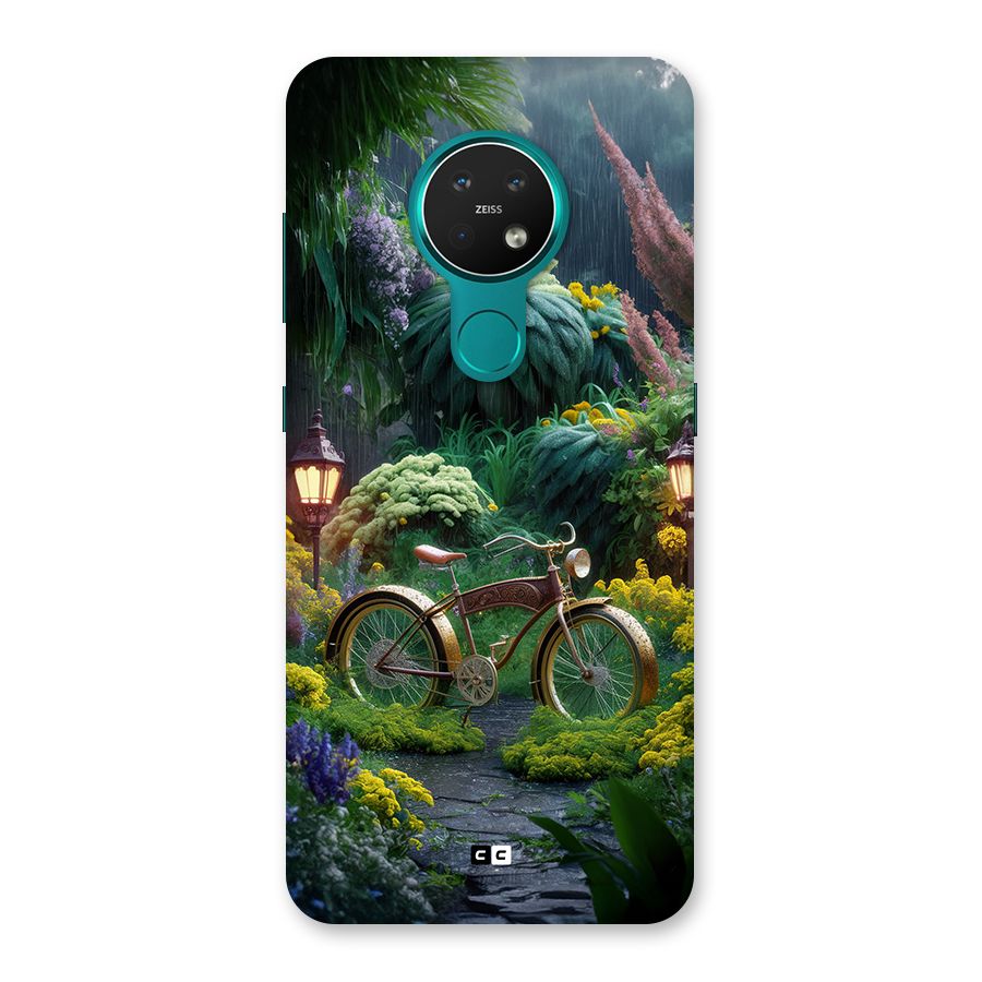 Vintage Cycle In Garden Back Case for Nokia 7.2