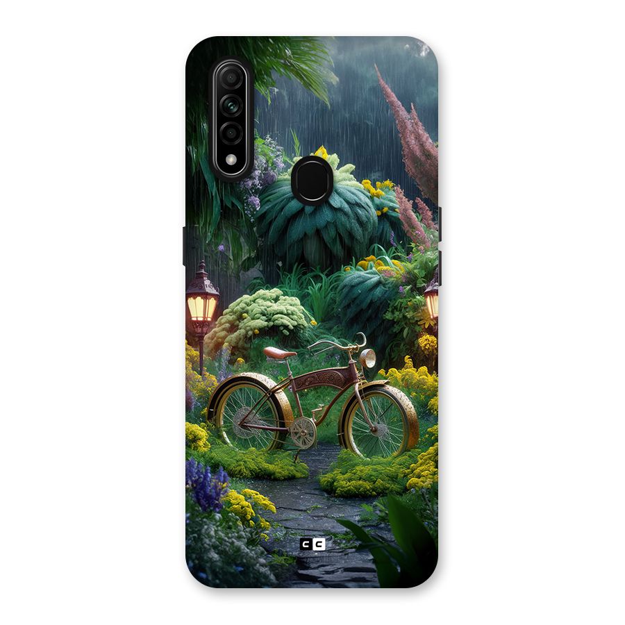 Vintage Cycle In Garden Back Case for Oppo A31