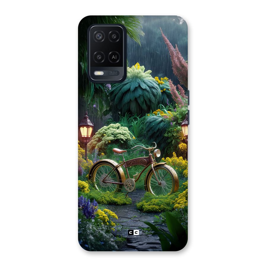 Vintage Cycle In Garden Back Case for Oppo A54