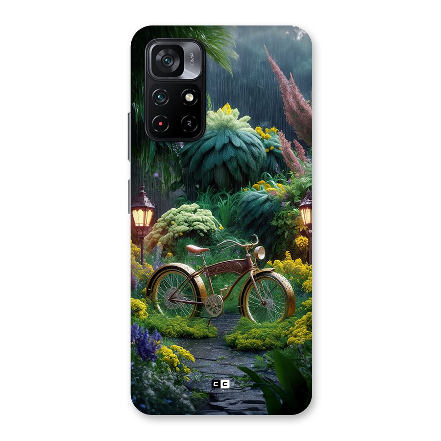 Vintage Cycle In Garden Back Case for Poco M4 Pro 5G