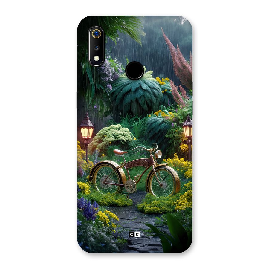 Vintage Cycle In Garden Back Case for Realme 3