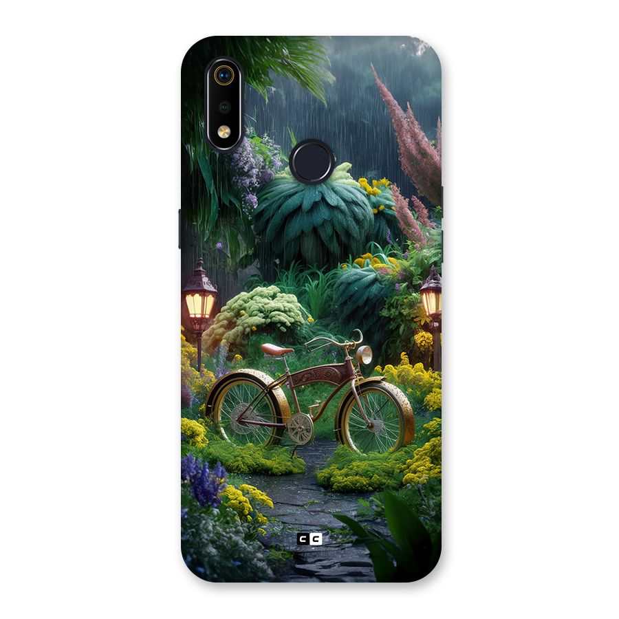 Vintage Cycle In Garden Back Case for Realme 3i