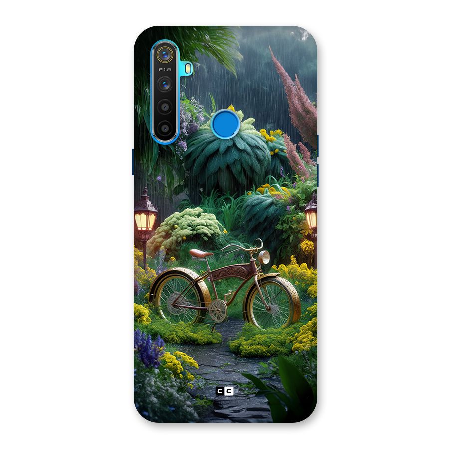 Vintage Cycle In Garden Back Case for Realme 5s