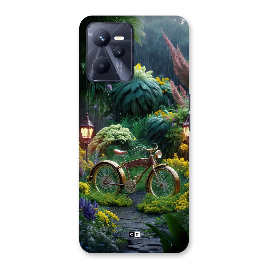 Vintage Cycle In Garden Back Case for Realme C35