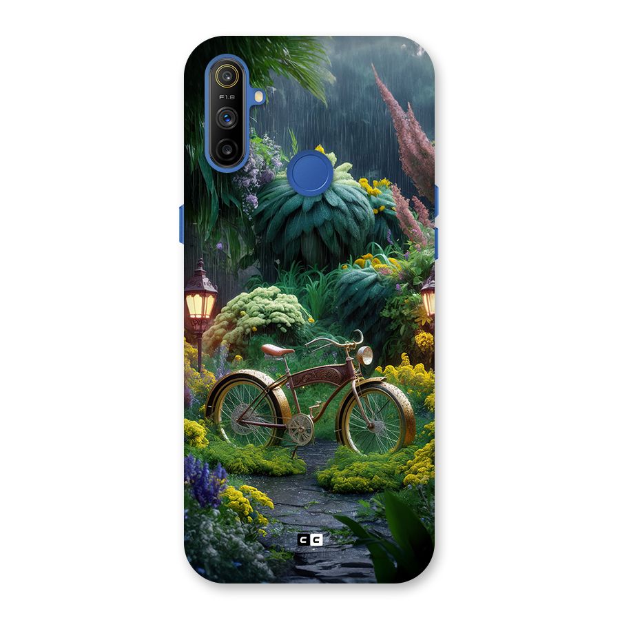 Vintage Cycle In Garden Back Case for Realme Narzo 10A