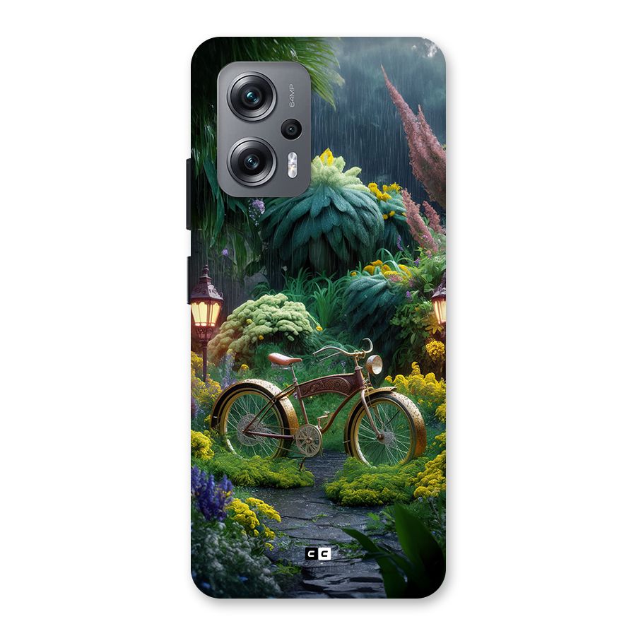 Vintage Cycle In Garden Back Case for Redmi K50i