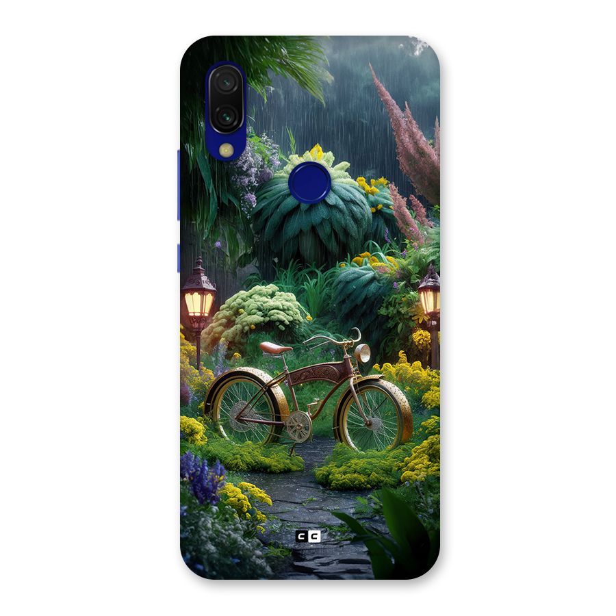 Vintage Cycle In Garden Back Case for Redmi Y3