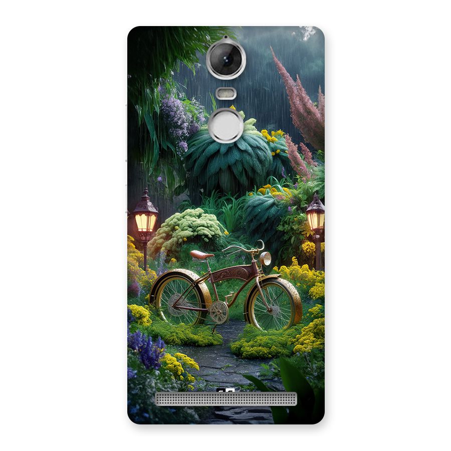 Vintage Cycle In Garden Back Case for Vibe K5 Note