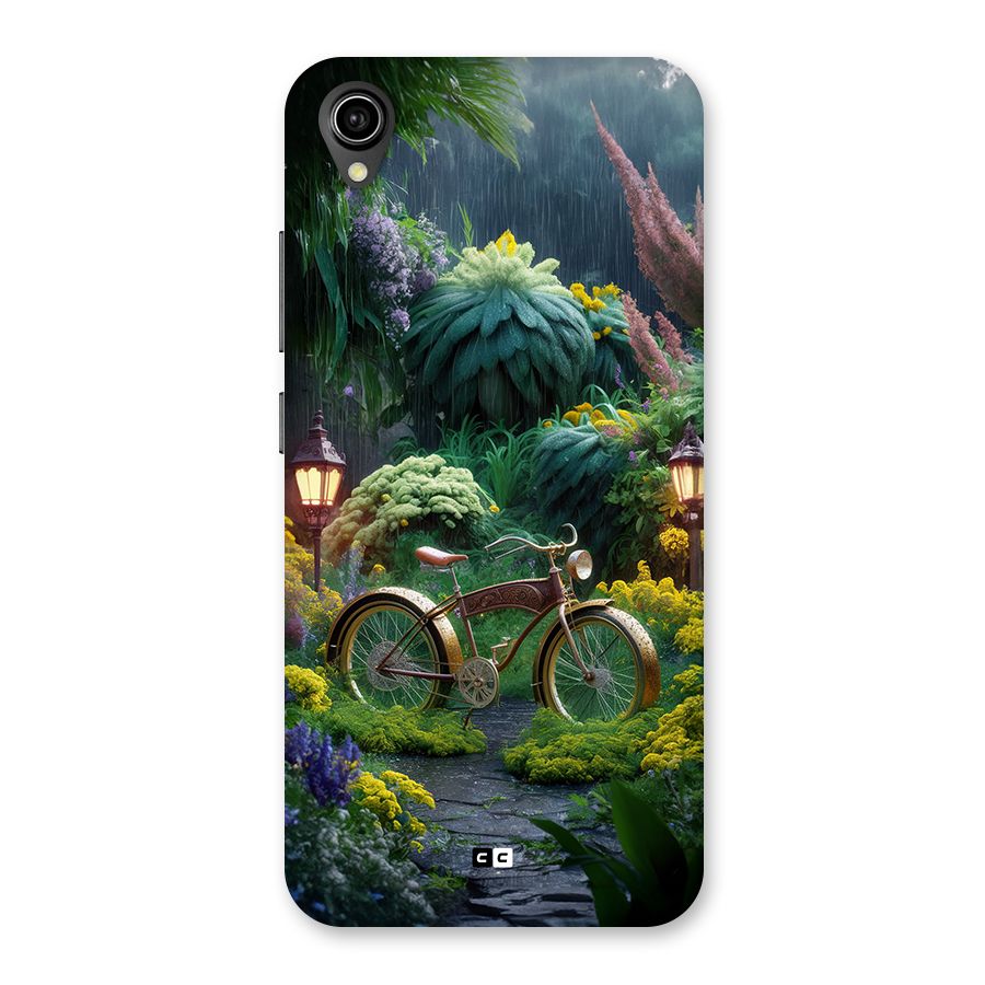 Vintage Cycle In Garden Back Case for Vivo Y90
