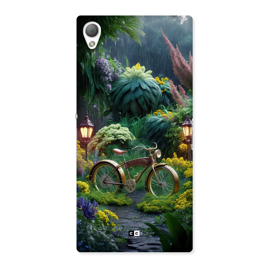 Vintage Cycle In Garden Back Case for Xperia Z3