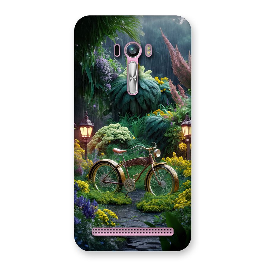 Vintage Cycle In Garden Back Case for Zenfone Selfie