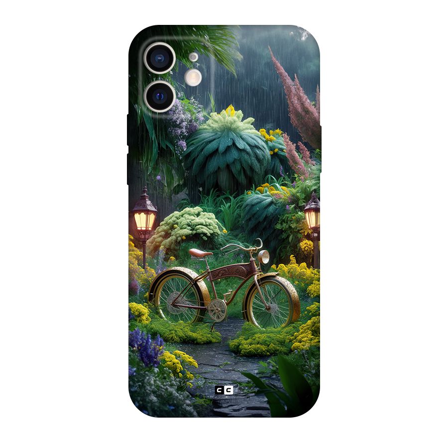 Vintage Cycle In Garden Back Case for iPhone 12