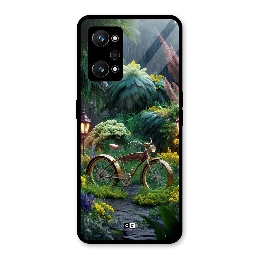 Vintage Cycle In Garden Glass Back Case for Realme GT Neo 3T
