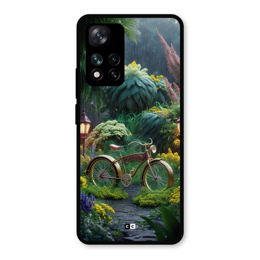 Vintage Cycle In Garden Metal Back Case for Xiaomi 11i 5G