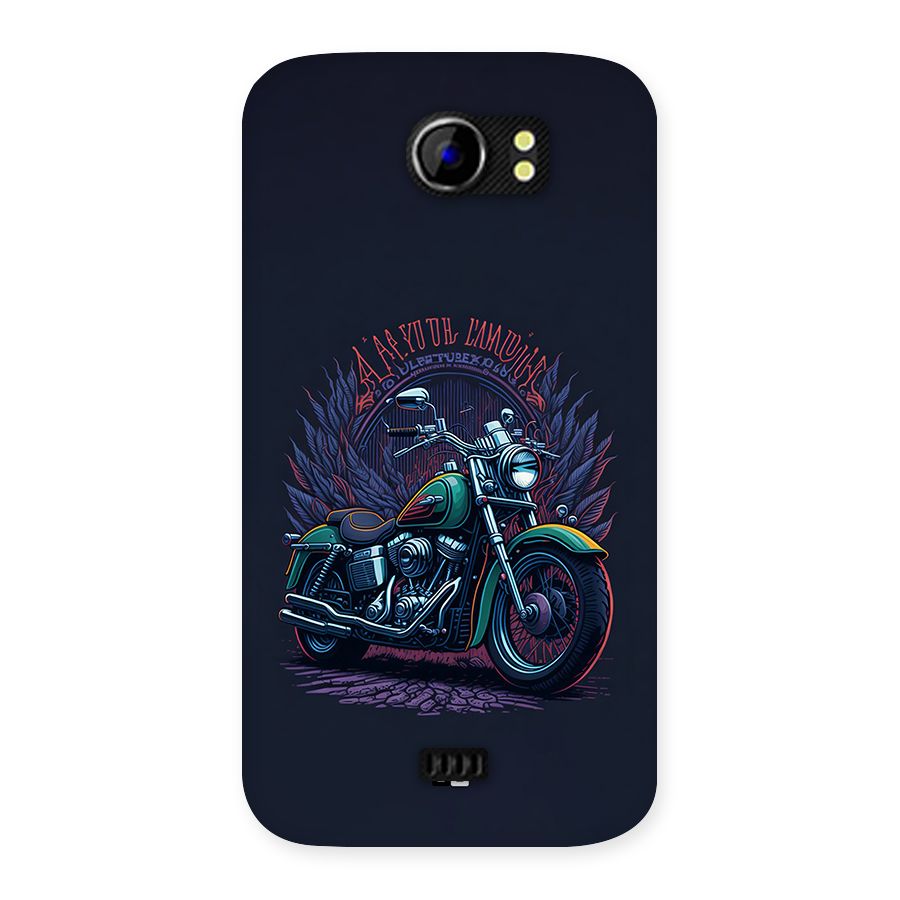 Vintage Desi Bike Back Case for Canvas 2 A110