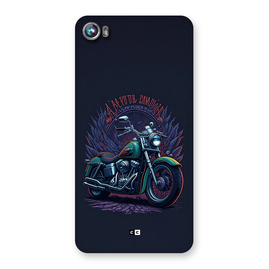 Vintage Desi Bike Back Case for Canvas Fire 4 (A107)