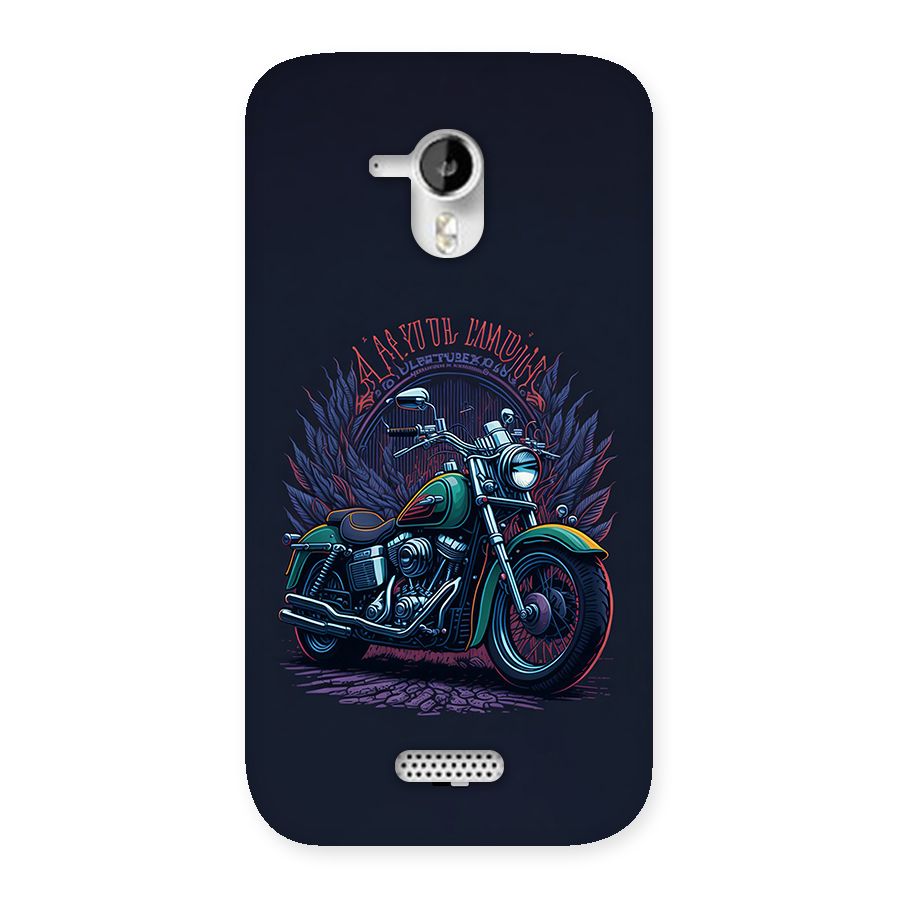 Vintage Desi Bike Back Case for Canvas HD A116