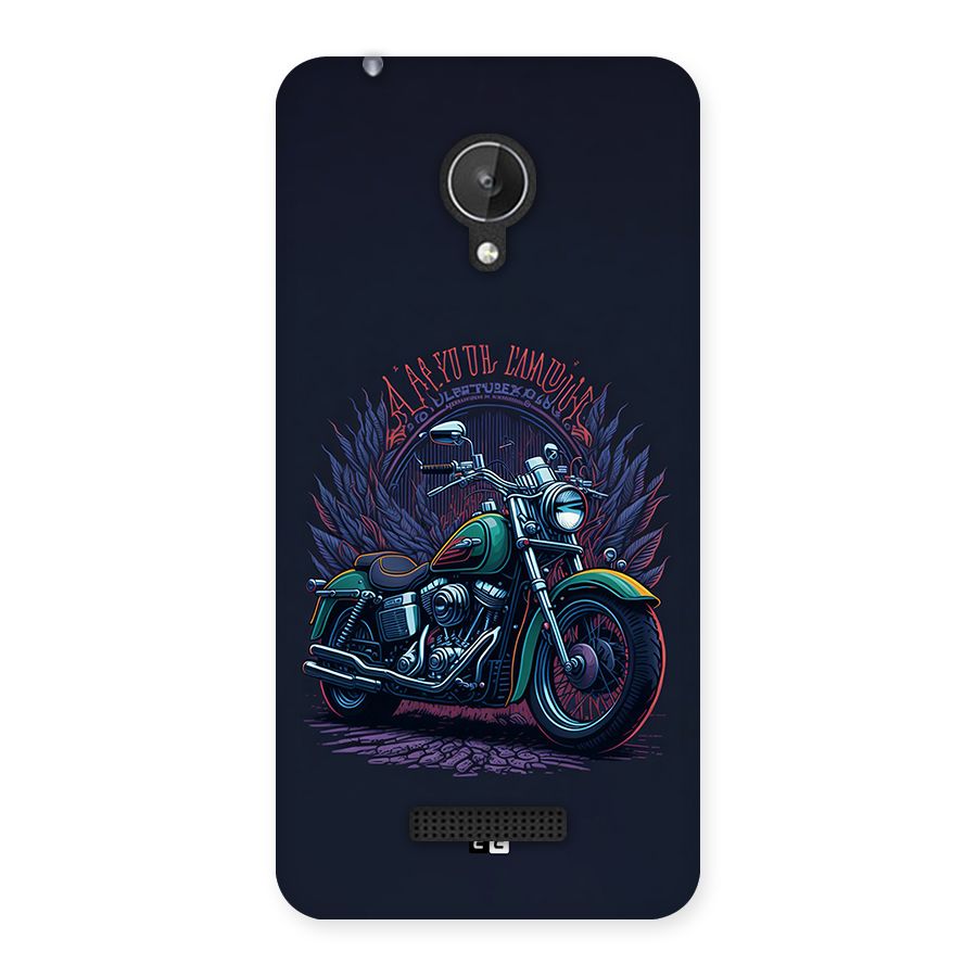 Vintage Desi Bike Back Case for Canvas Spark Q380