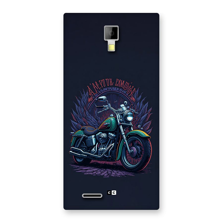 Vintage Desi Bike Back Case for Canvas Xpress A99