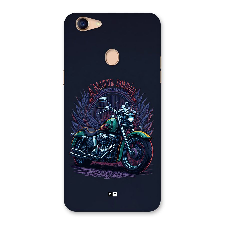 Vintage Desi Bike Back Case for Oppo F5